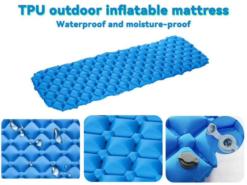 Camping Sleeping Mat - Inflatable | Blue 190cm