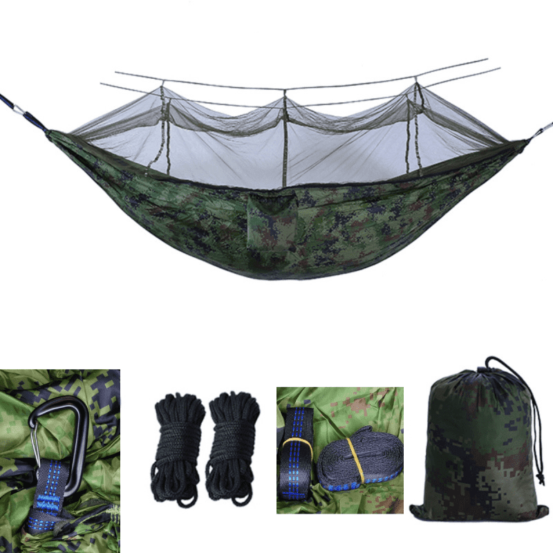 Lightweight Hammock with Mosquito Net and Premium Accessories - VOLANS