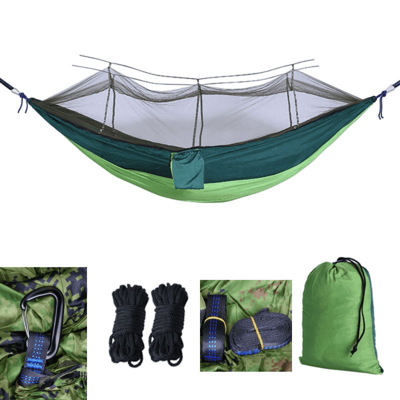 Lightweight Hammock with Mosquito Net and Premium Accessories - VOLANS