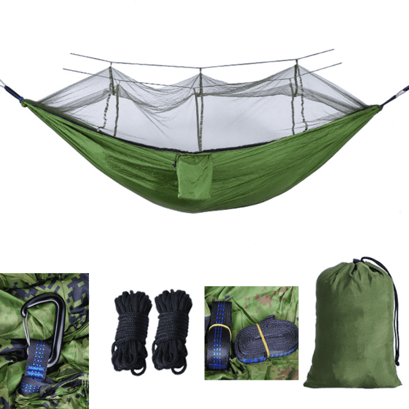 Lightweight Hammock with Mosquito Net and Premium Accessories - Image 3