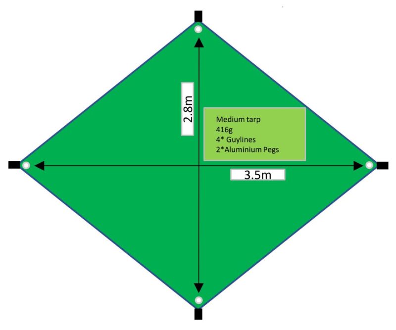 Versatile Lightweight Camping Tarp for Hammocks and Tents - Durable Outdoor Shelter - Image 2