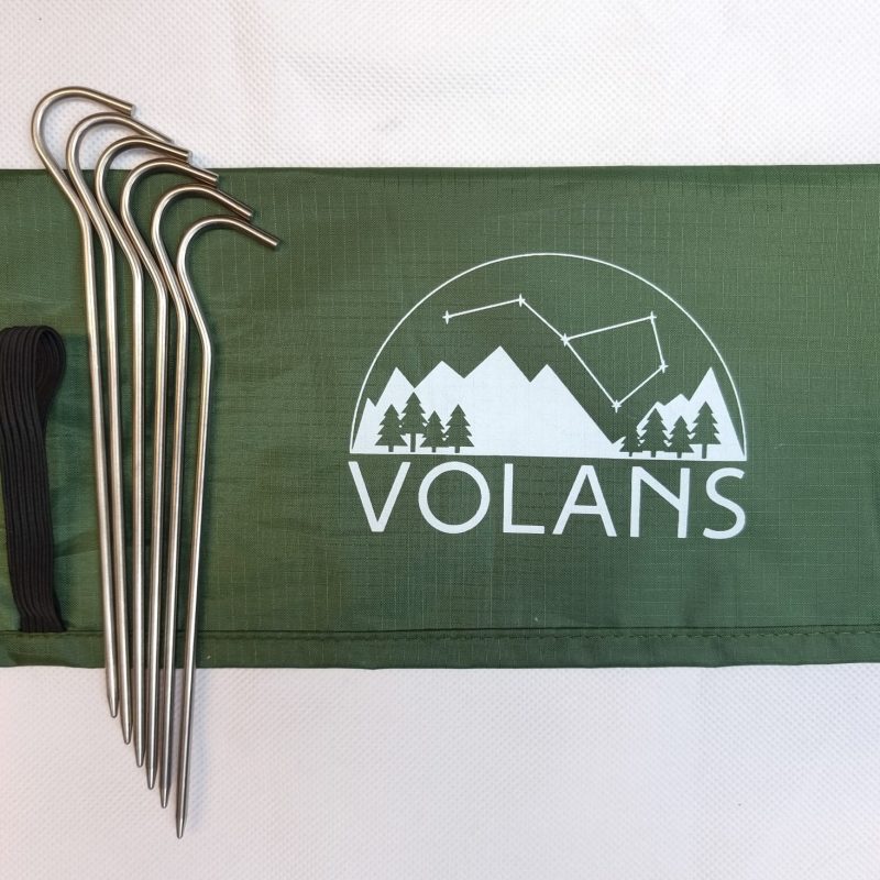 Aluminum Ushape tent pegs VOLANS