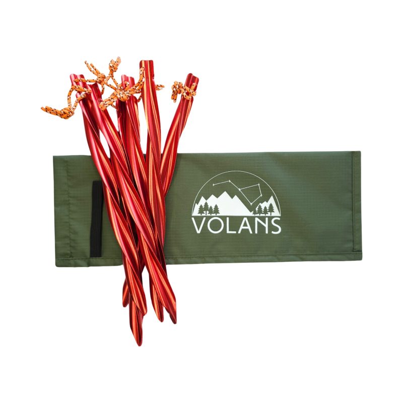 Spiral tent pegs