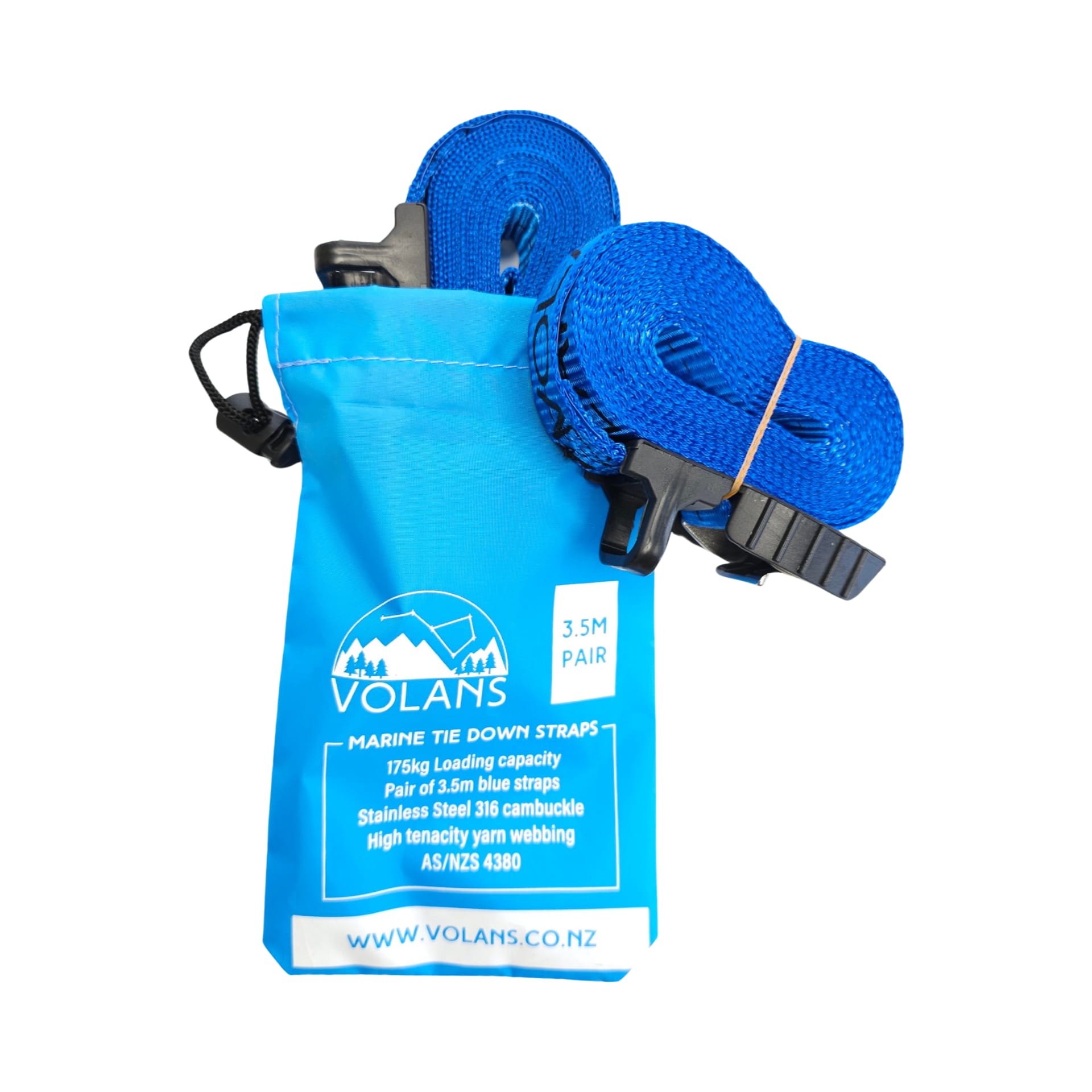 Marine tie down straps 3.5m