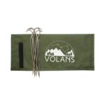 Titanium hook tent pegs 15.4 cm