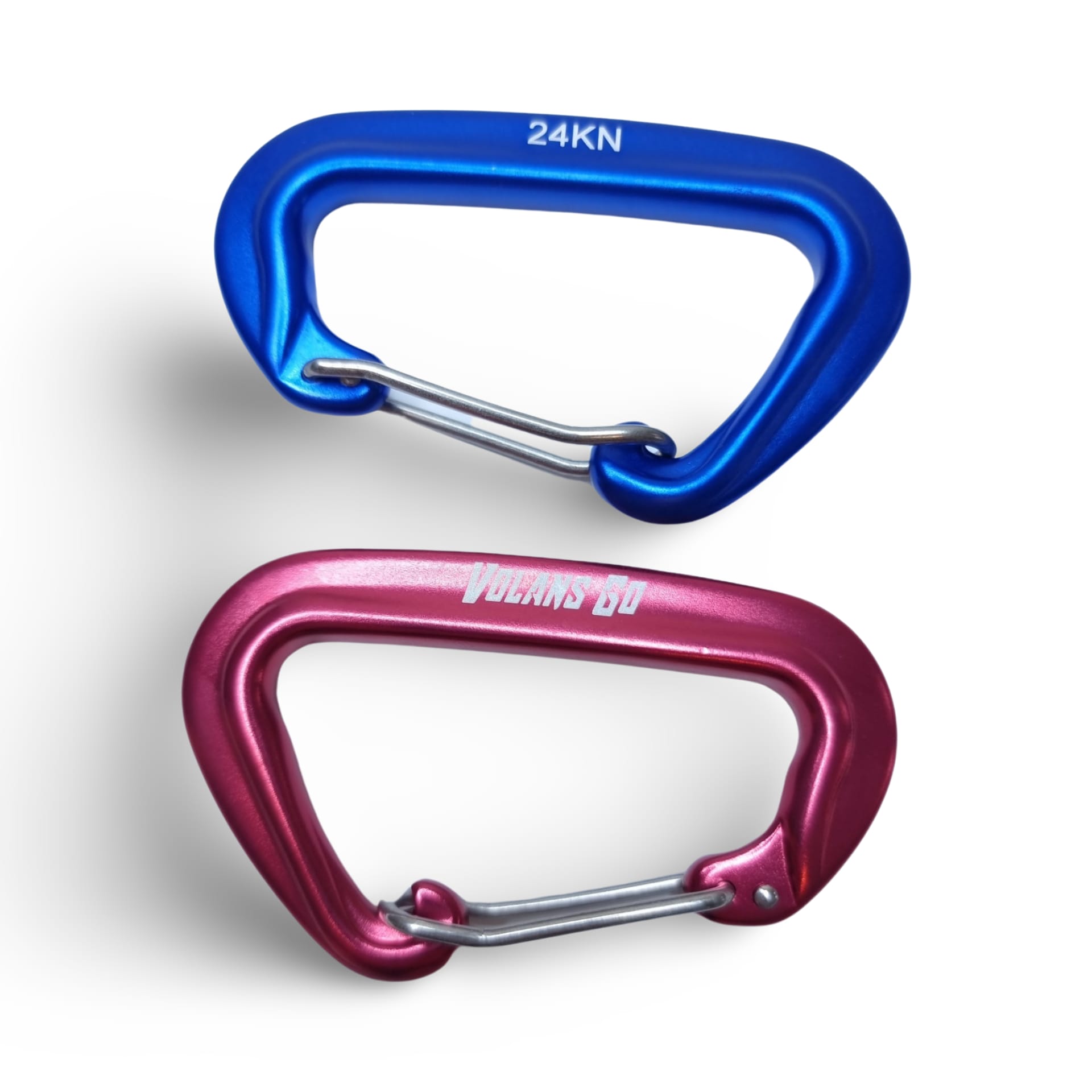 Volans 24 kN D-type wire gate carabiner