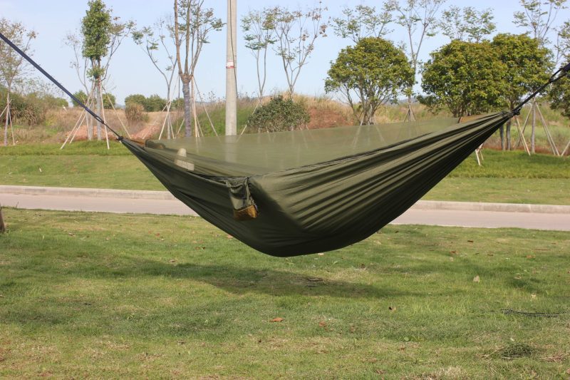 Premium Camping Hammock with Mosquito Net - Removable net with bungee cord - Image 6