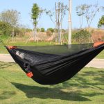 Premium Camping Hammock with Mosquito Net - Removable net with bungee cord