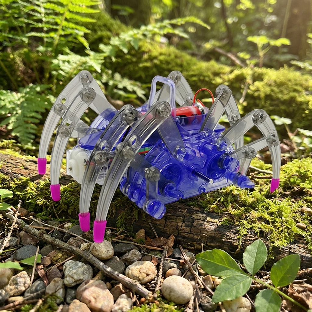 Motorized DIY Spider Robot Kit - Educational STEM Project for Kids - Image 3