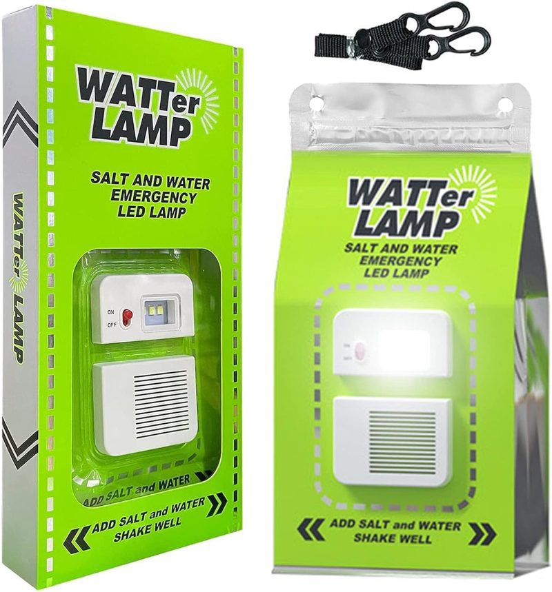 Salt water emergency lamp