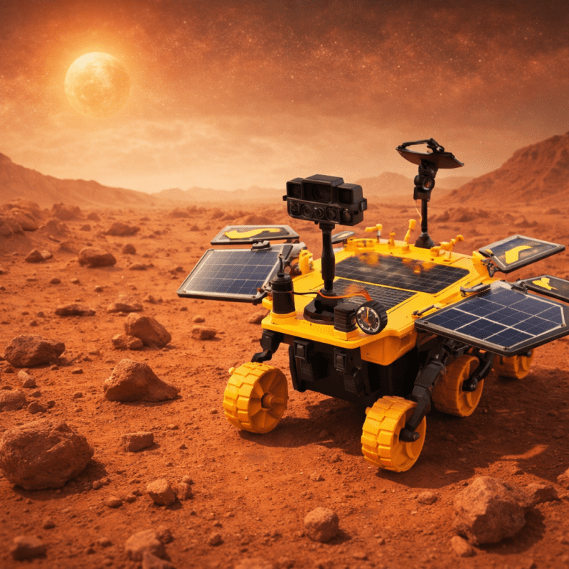 Solar Mars Rover Toy - DIY STEM Solar Car Kit for Kids
