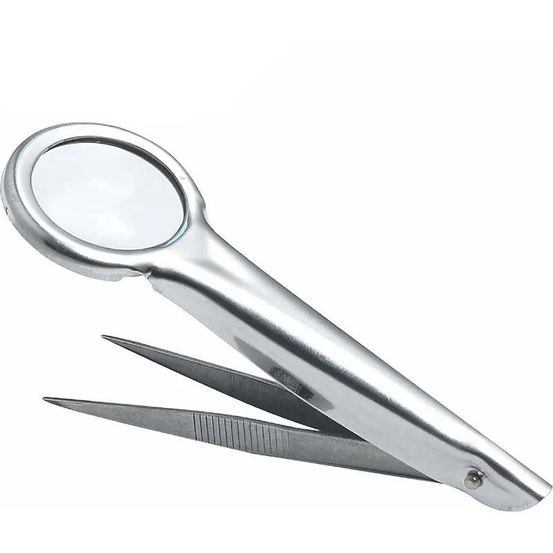 10X Magnifier with Tweezers