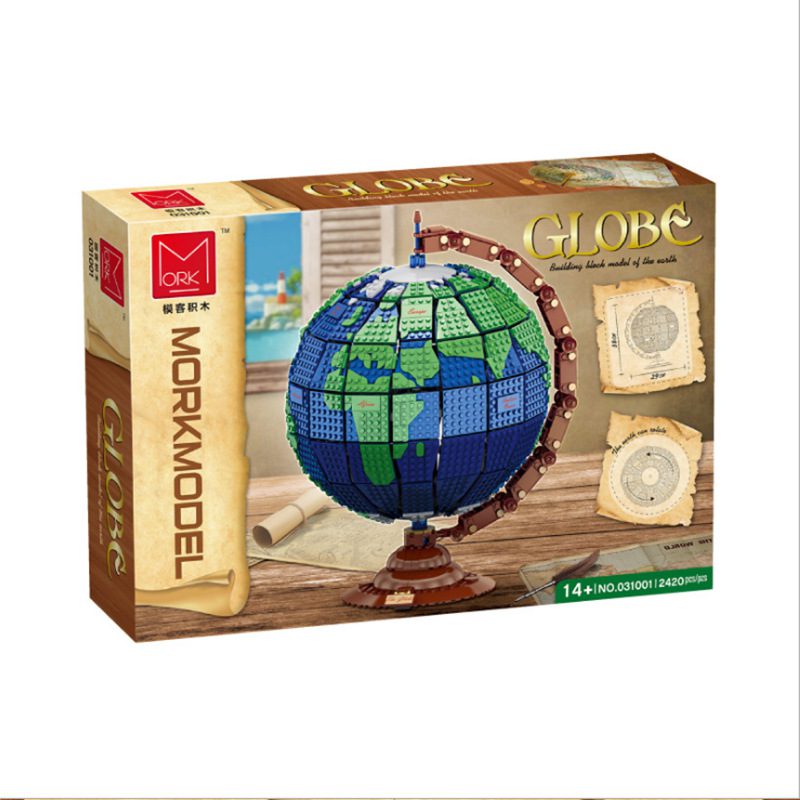 2420pcs BuildMoc The Globe Earth | Ages 18+ - Image 4