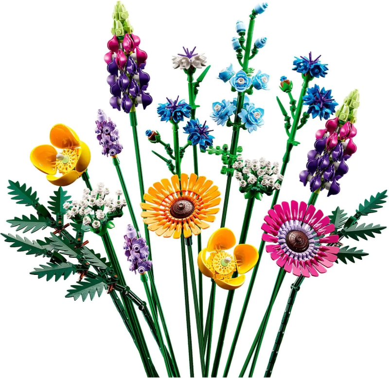 939pcs BuildMoc Wildflower Bouquet Set | Ages 13+ - Image 4