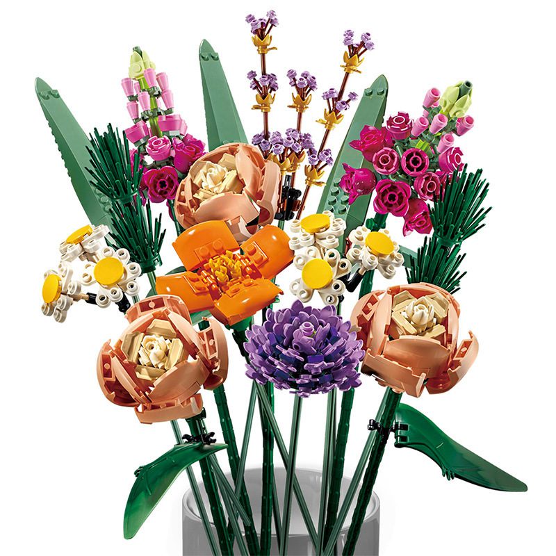 756pcs BuildMoc Flower Bouquet | Ages 8+ - Image 5