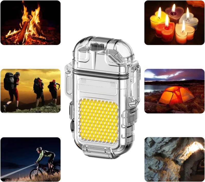 Rechargeable Electric Lighter with LED Flashlight | USB-C - Image 4