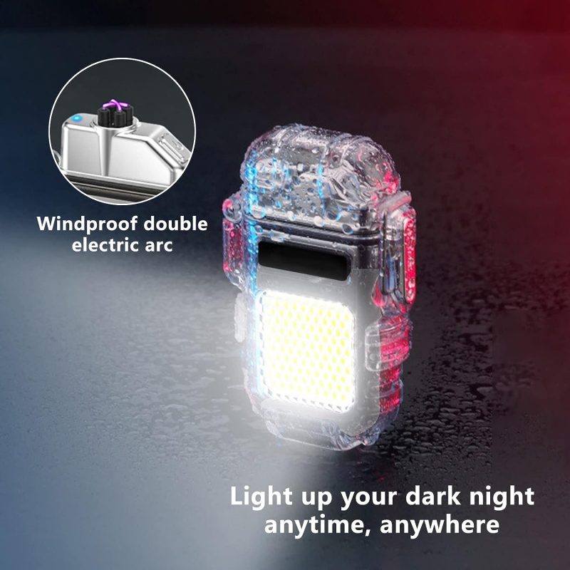 Rechargeable Electric Lighter with LED Flashlight | USB-C - Image 3
