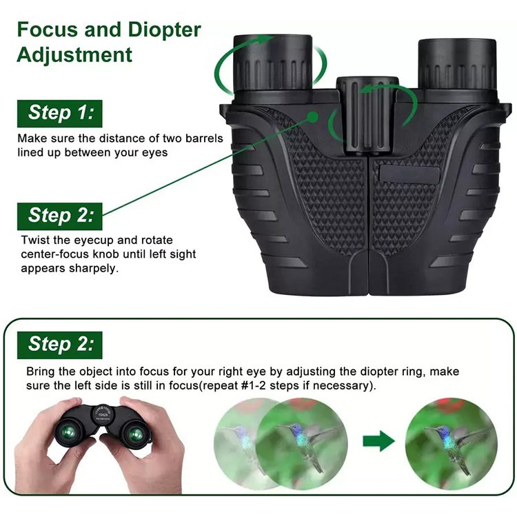 10x25 Compact Binoculars | Waterproof - Image 5