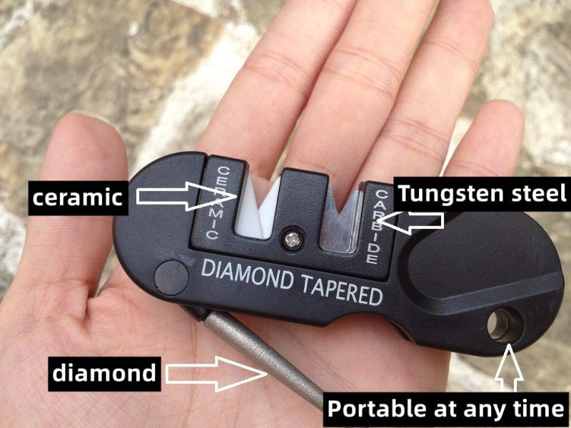 Portable Knife Sharpening Tool | 27g Lightweight 4 in 1 - Image 3