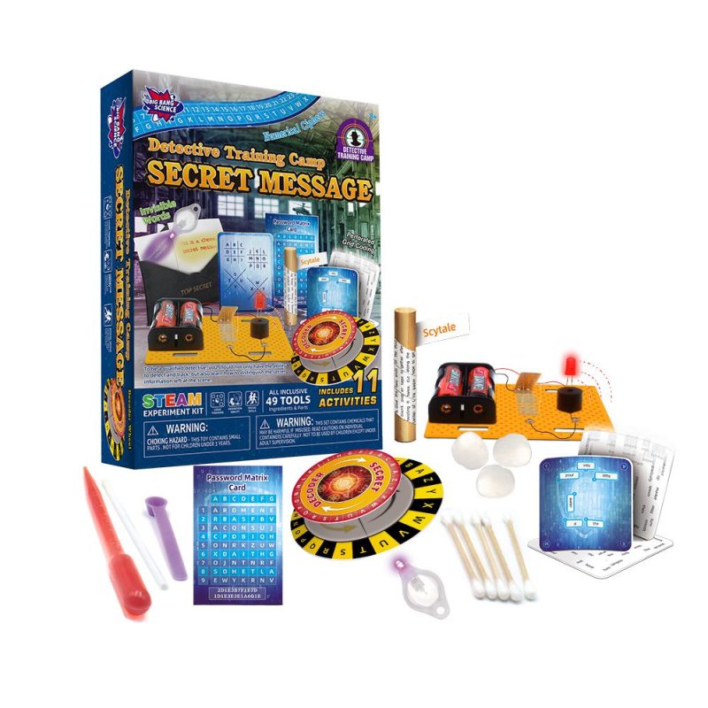 Detective Training Science Kit - Secret Message & Observation Skills | 47 Tools Included