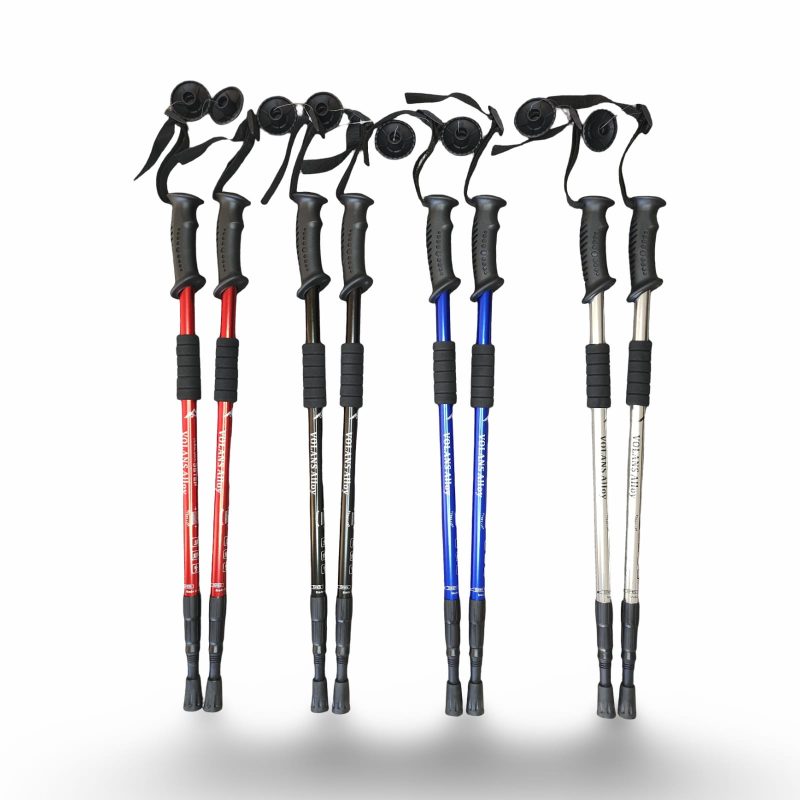 Anti-Shock Nordic Walking Poles with Quick Lock System: Adjustable 63-135cm