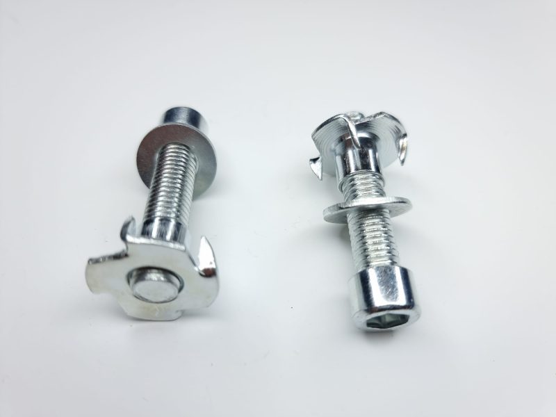M10 * 55mm T-Nut, Hex socket bolt, flat washer |  4-Pronged Galvanised Climbing hold fixing