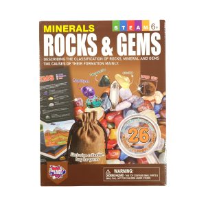 Volans Rocks, Minerals & Gems STEM Kit - Premium DIY Geology Science Set for Ages 6+