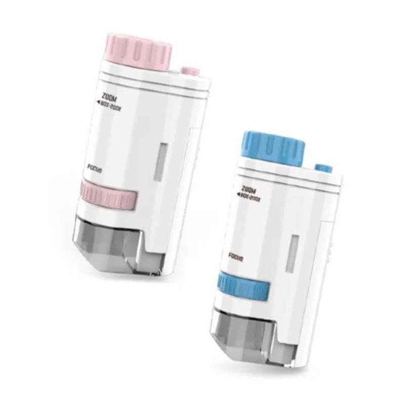 Kids Microscope Handheld - 200x | Blue or Pink