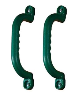 Kids' Playground Climbing Handles – Set of 2 with Fixings (Blue or Green)