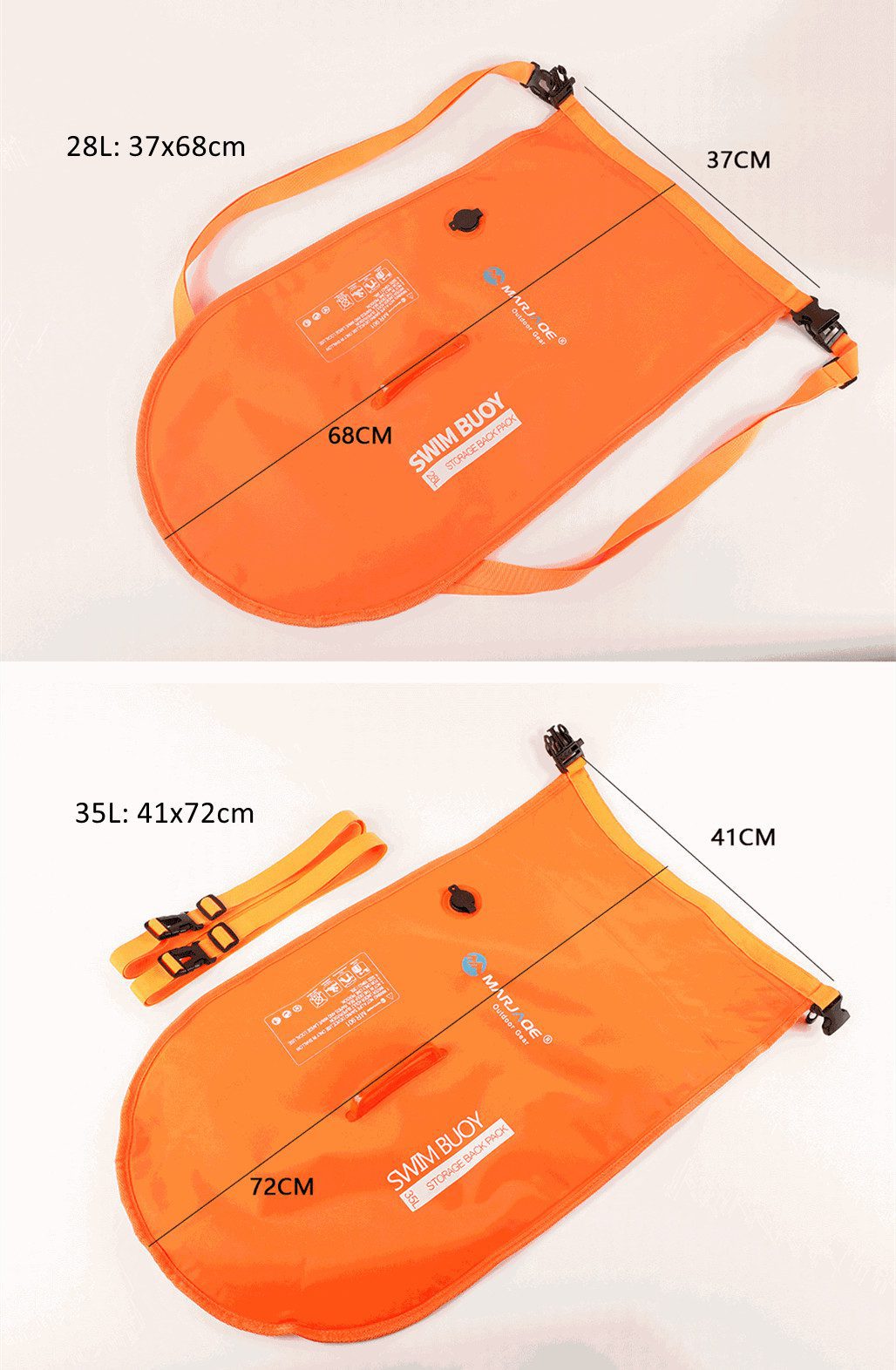 Premium Open Water Swim Buoy with Double Airbag, Gear Storage & Grab Handle - Image 7