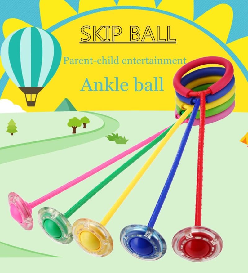 Dynamo Skip-It Ball - Kids Ankle Skip Ball with Flashing Lights - VOLANS