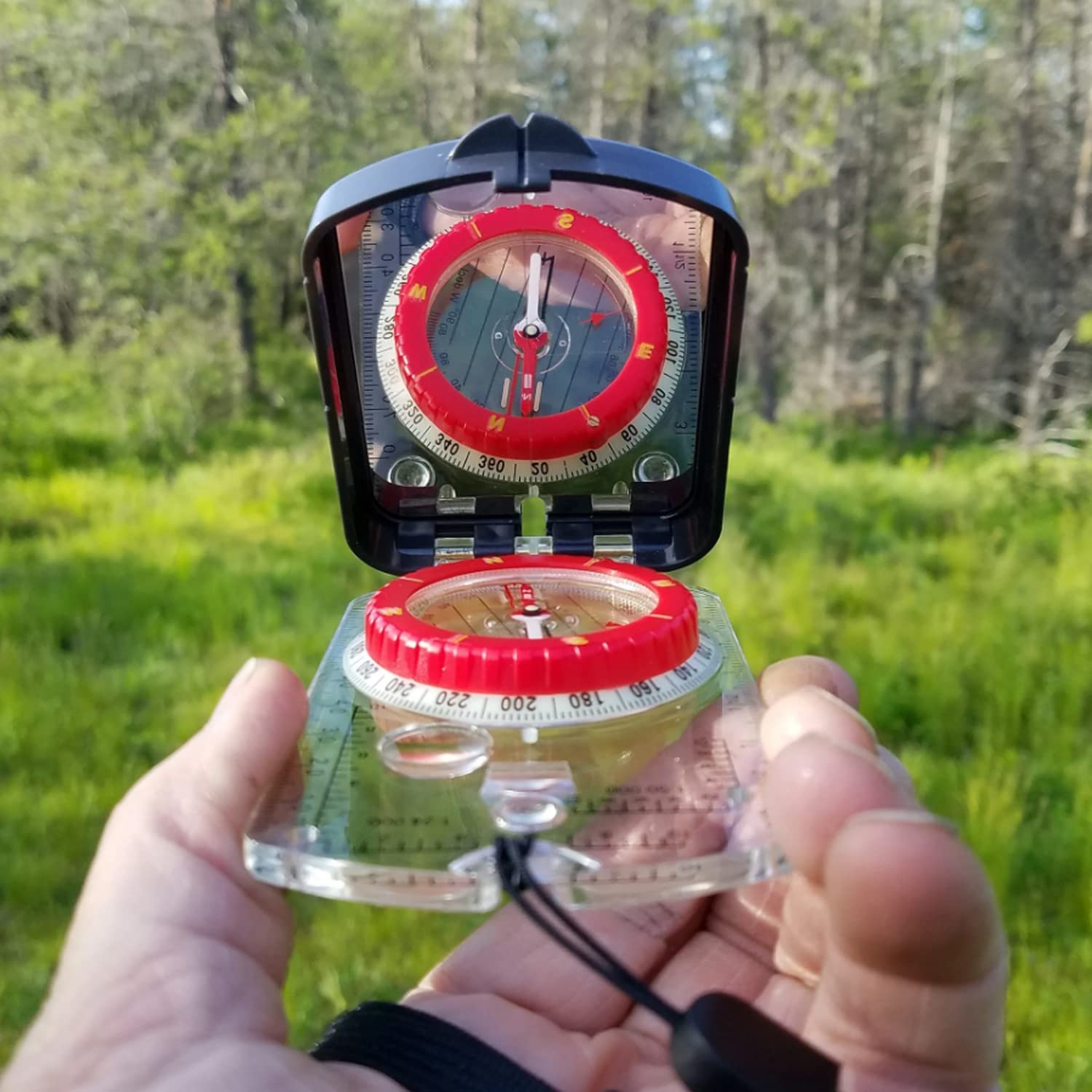 High-Performance Orienteering Compass with Map Compass Clinometers and Adjustable Declination - Image 3