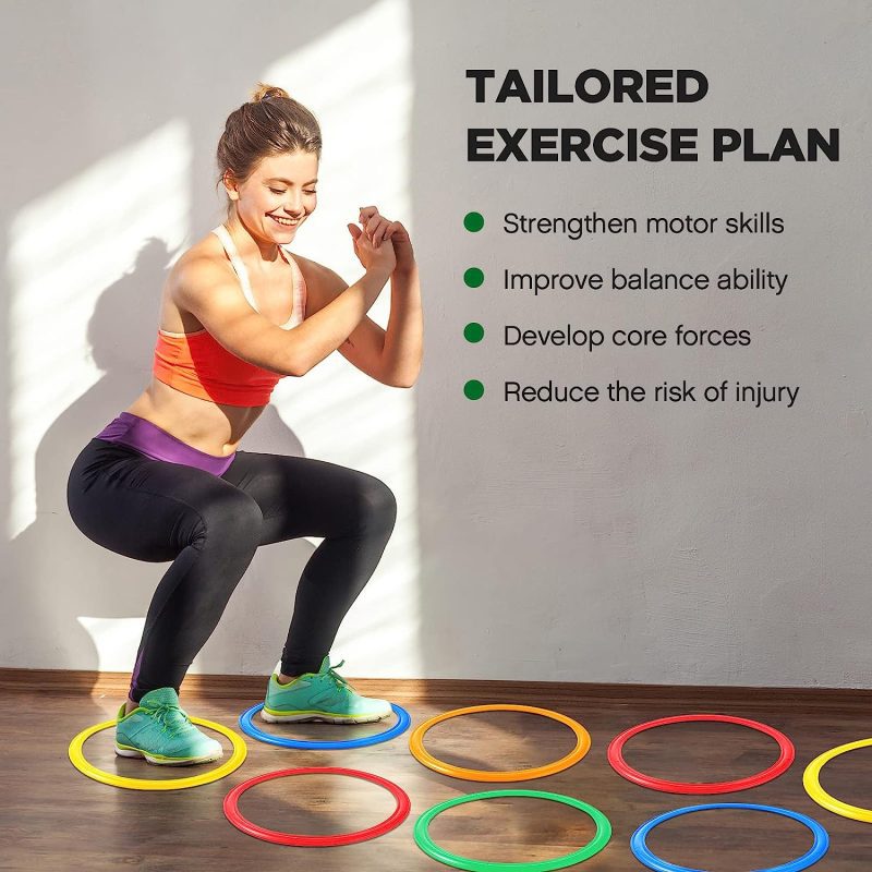 10-Pack Agility Rings for Sport - 30cm Rings in 4 Colours - Image 3