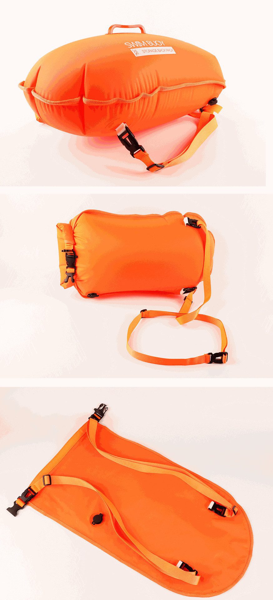 Premium Open Water Swim Buoy with Double Airbag, Gear Storage & Grab Handle - Image 10