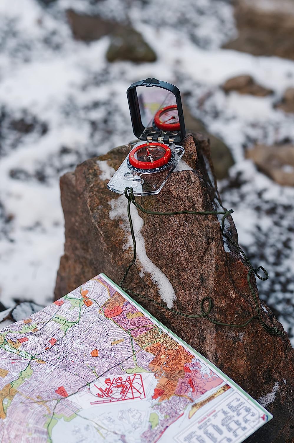 High-Performance Orienteering Compass with Map Compass Clinometers and Adjustable Declination - Image 9