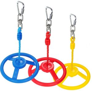Ninja Wheel for Ninja Warrior Obstacle Course - Spinner Wheel in 3 Colours