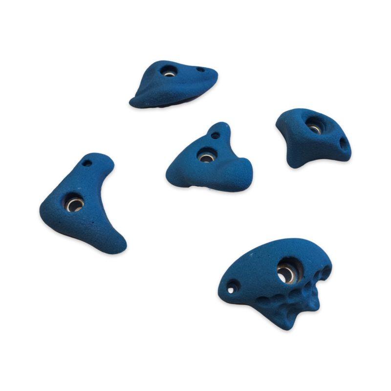 Rock Climbing Holds | Professional Indoor & Outdoor climbing holds | Premium PolyEster (PE) set S-005 Blue 200g - Image 2