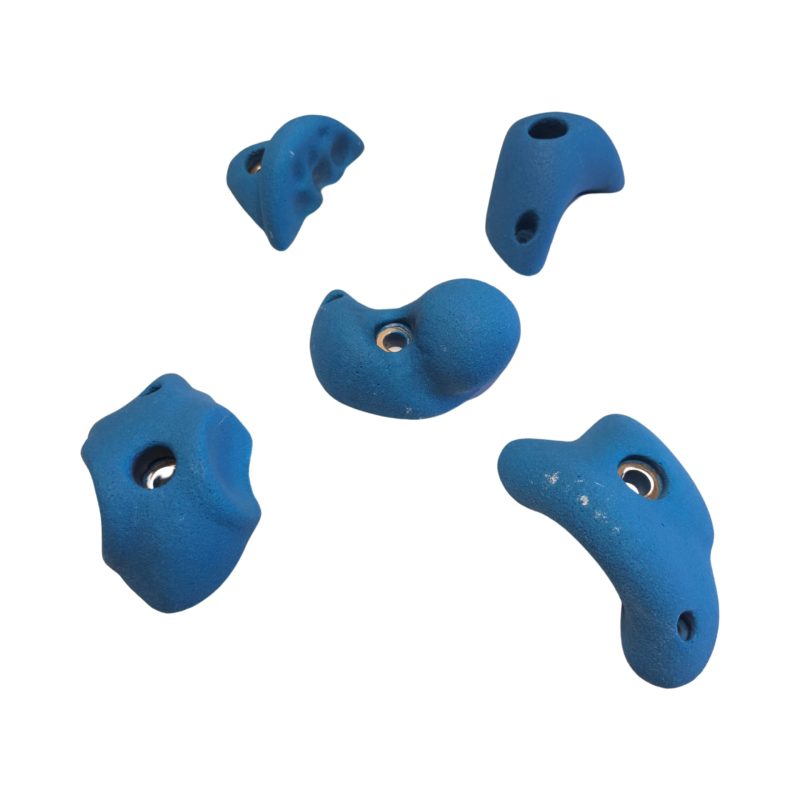 Rock Climbing Holds | Professional Indoor & Outdoor climbing holds | Premium PolyEster (PE) set Medium-008 Blue - Image 2