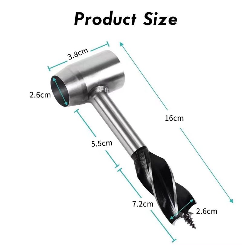 Scotch-eyed Auger - Settlers Wrench - Auger Hand Drill | Bushcraft Tool - Image 5