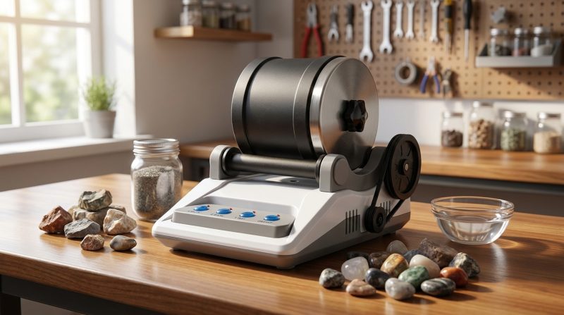 Volans Complete Rock Tumbler Kit for Beginners - AC Power