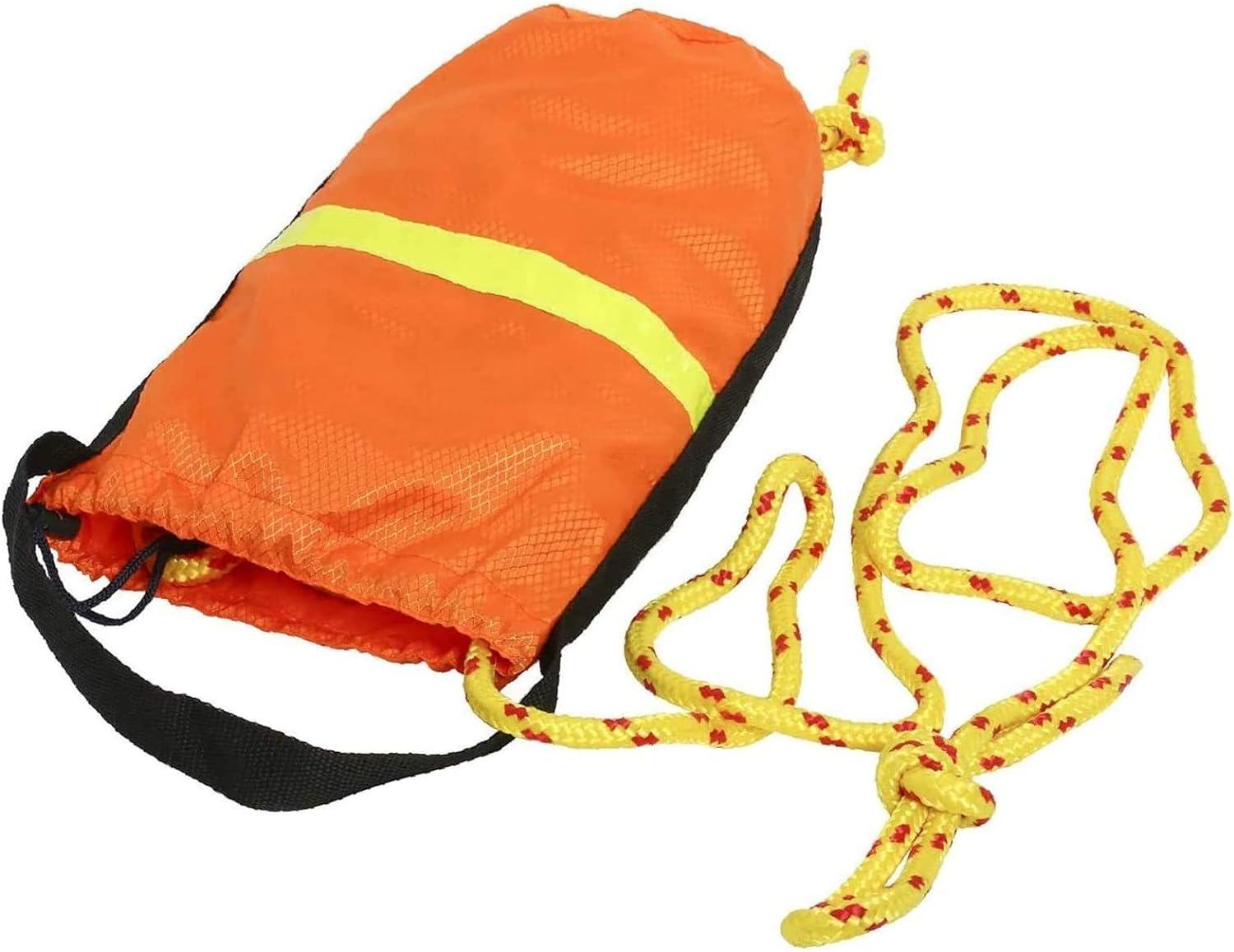 Dragonus Throw Bag Rescue Rope High Visibility Water Rescue Safety Equipment Kayak and Boat Emergency Equipment, Size: 30m, Yellow