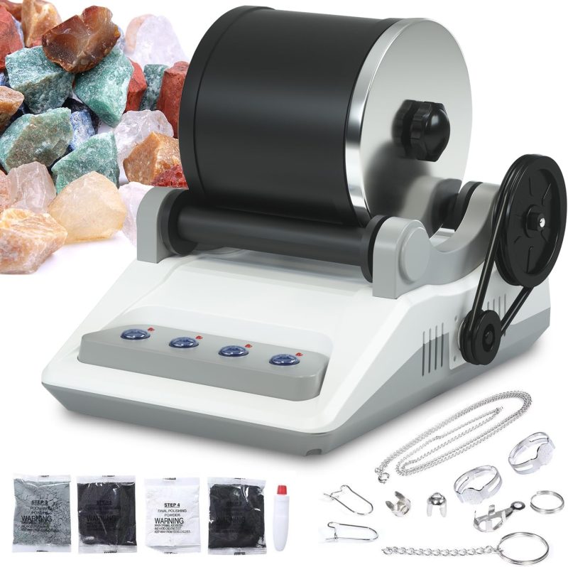 Discover the Art of Rock Tumbling with Our Volans Rock Tumbler Kit - AC Power - Image 5