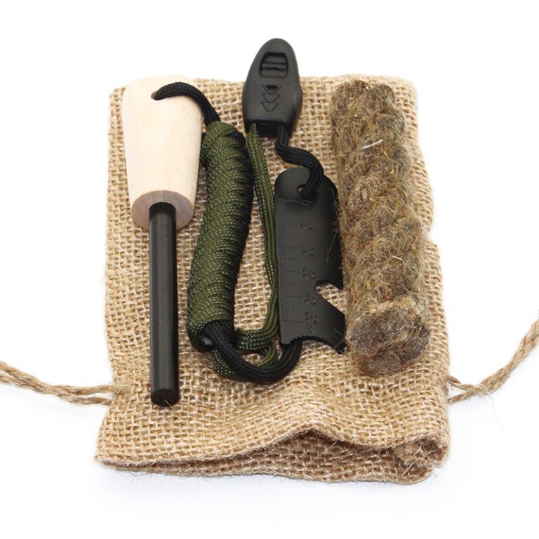 Emergency Fire Starter Kit - 14-in-1 Magnesium Ferro Rods With Tin Box & Survival Tools