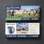 Volans Roundnet Game Set | Blue or Green