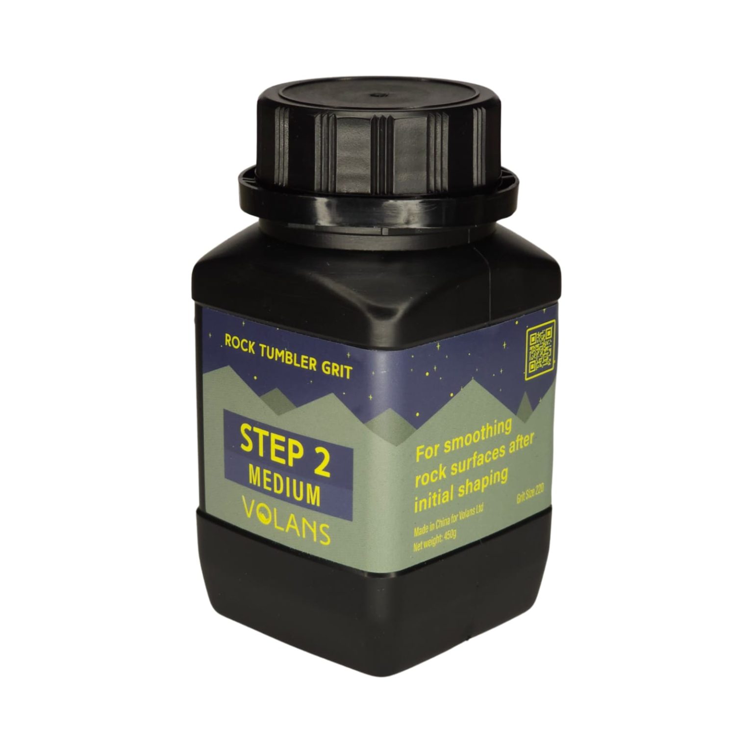 Volans Rock Tumbling Grit Stage 2 Medium Silicon Carbide Grit (220