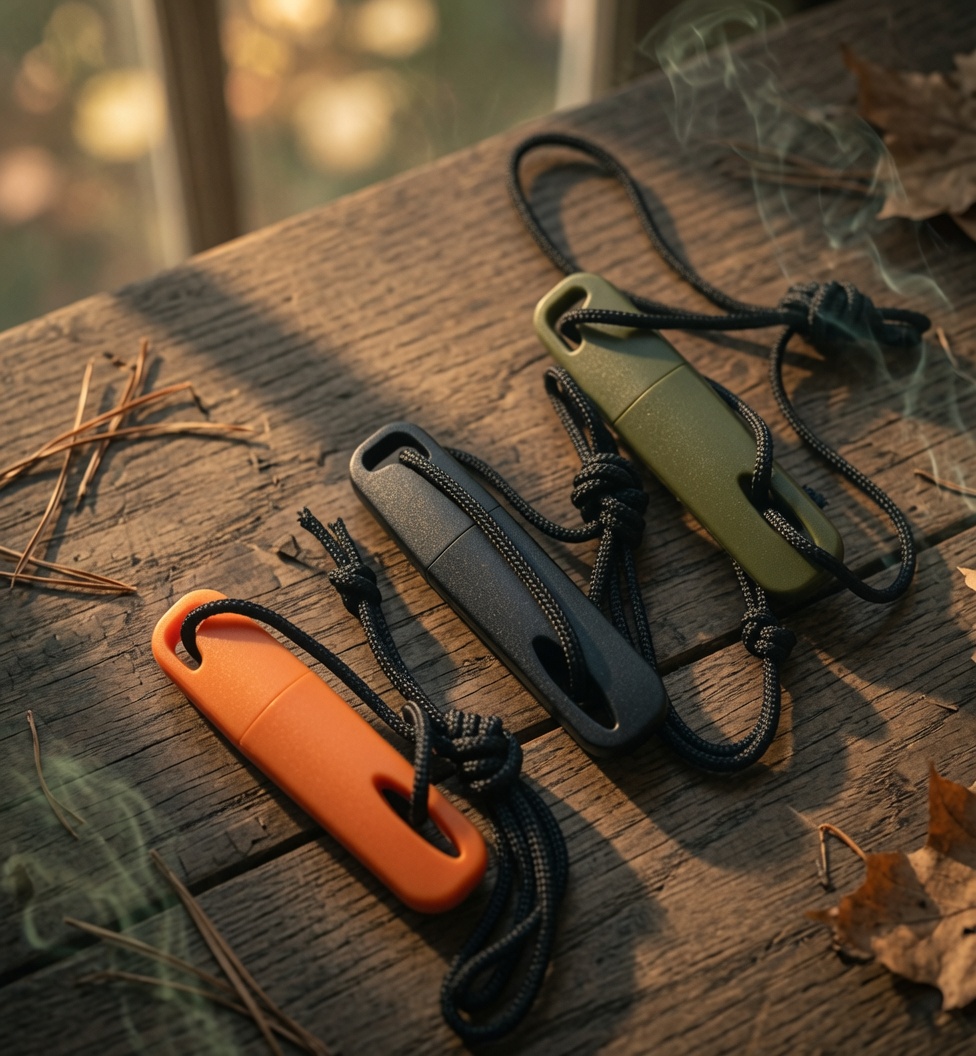 Kids Ferro Rod Fire Starter | Magnesium Striker for Scouts & Young Adventurers (Orange / Black / Green)