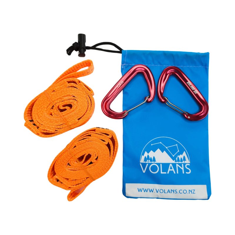 Multiloop tree strap set | 1.5m Orange with Carabiners & bag