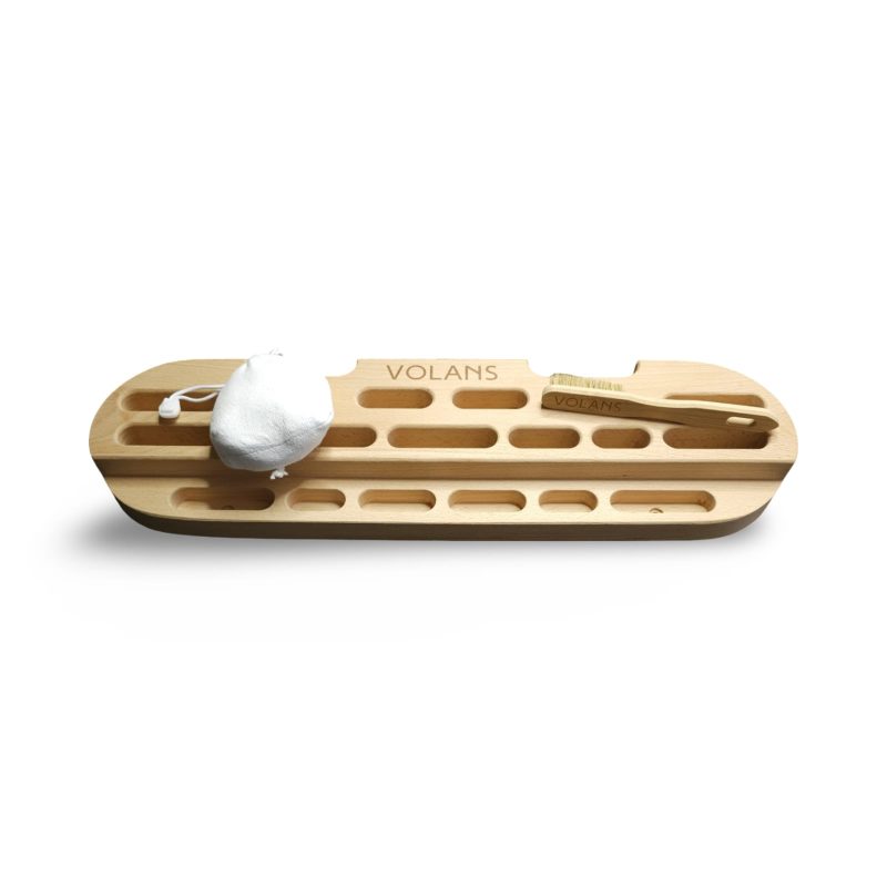 Volans Fingerboard: Free chalk ball and brush with every hangboard!
