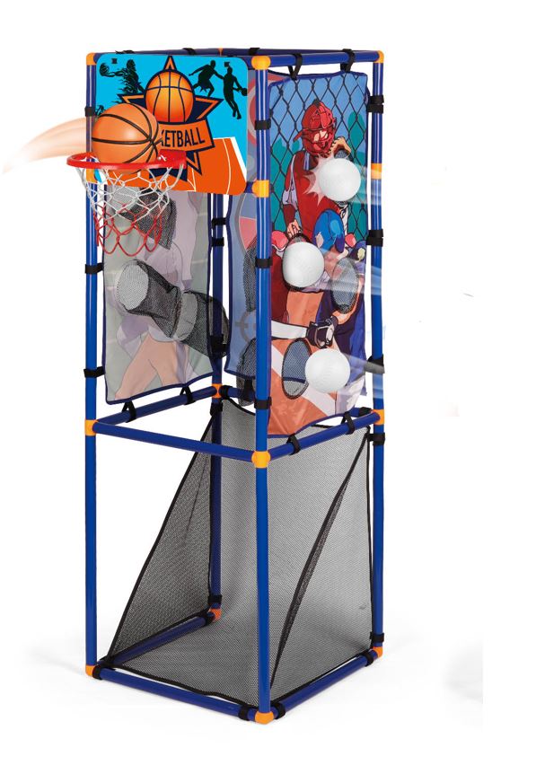5 in 1 Sports Game Stand – Basketball, Baseball, Sticky Ball, Football, Rugby - Image 4