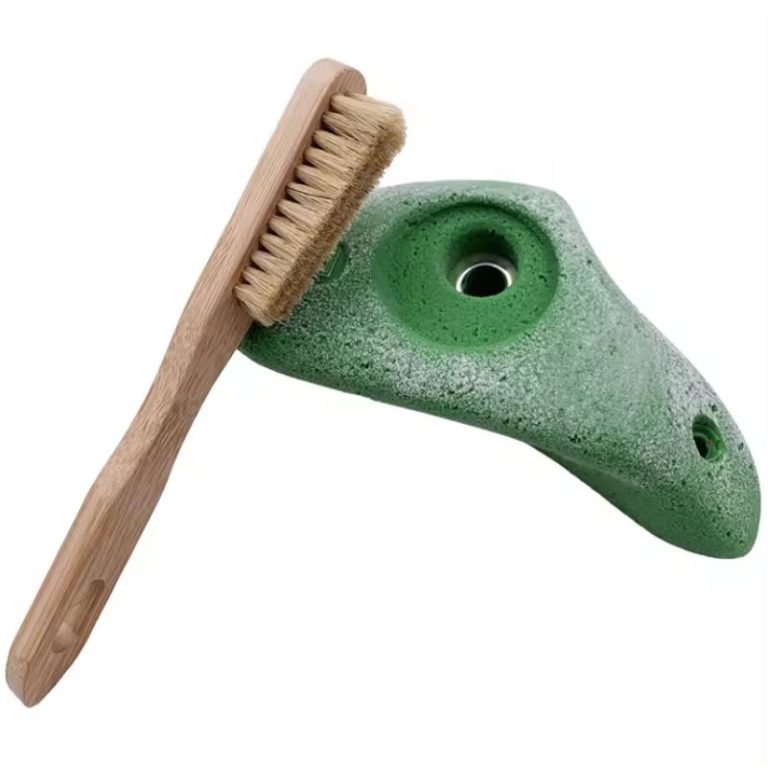 Igoera Brosse à Magnésie En Bois De Cerisier – 3 Rangs De Poils Sanglier – Escalade, Bloc, Prises